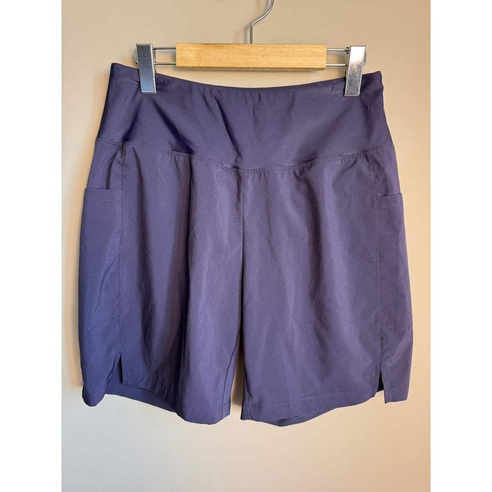 Baleaf Purple High Waisted Running Shorts with Pockets Athletic Gorpcore Gym M